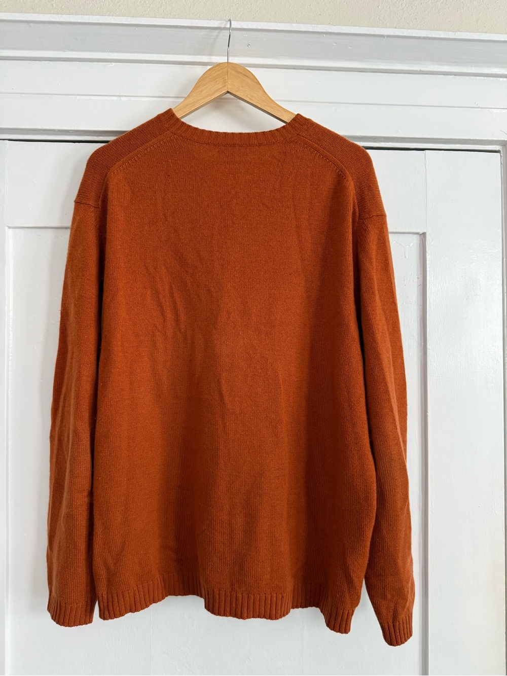 Banana Republic Men's 100% Cashmere Sweater - Rust Orange - Picture 2 of 4